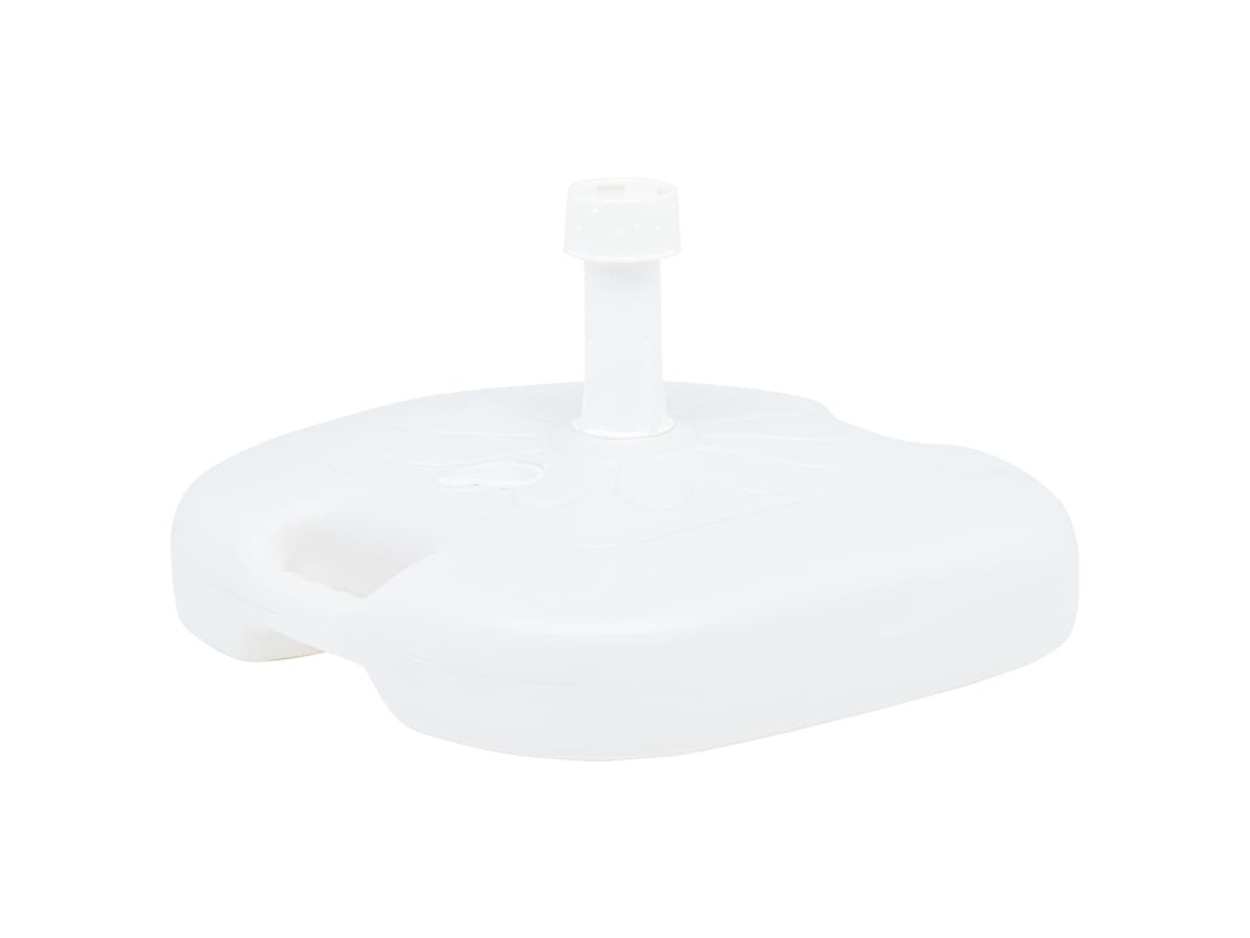 Base De Sombrilla Rellenable Arena/agua Plástico Blanco 16 L