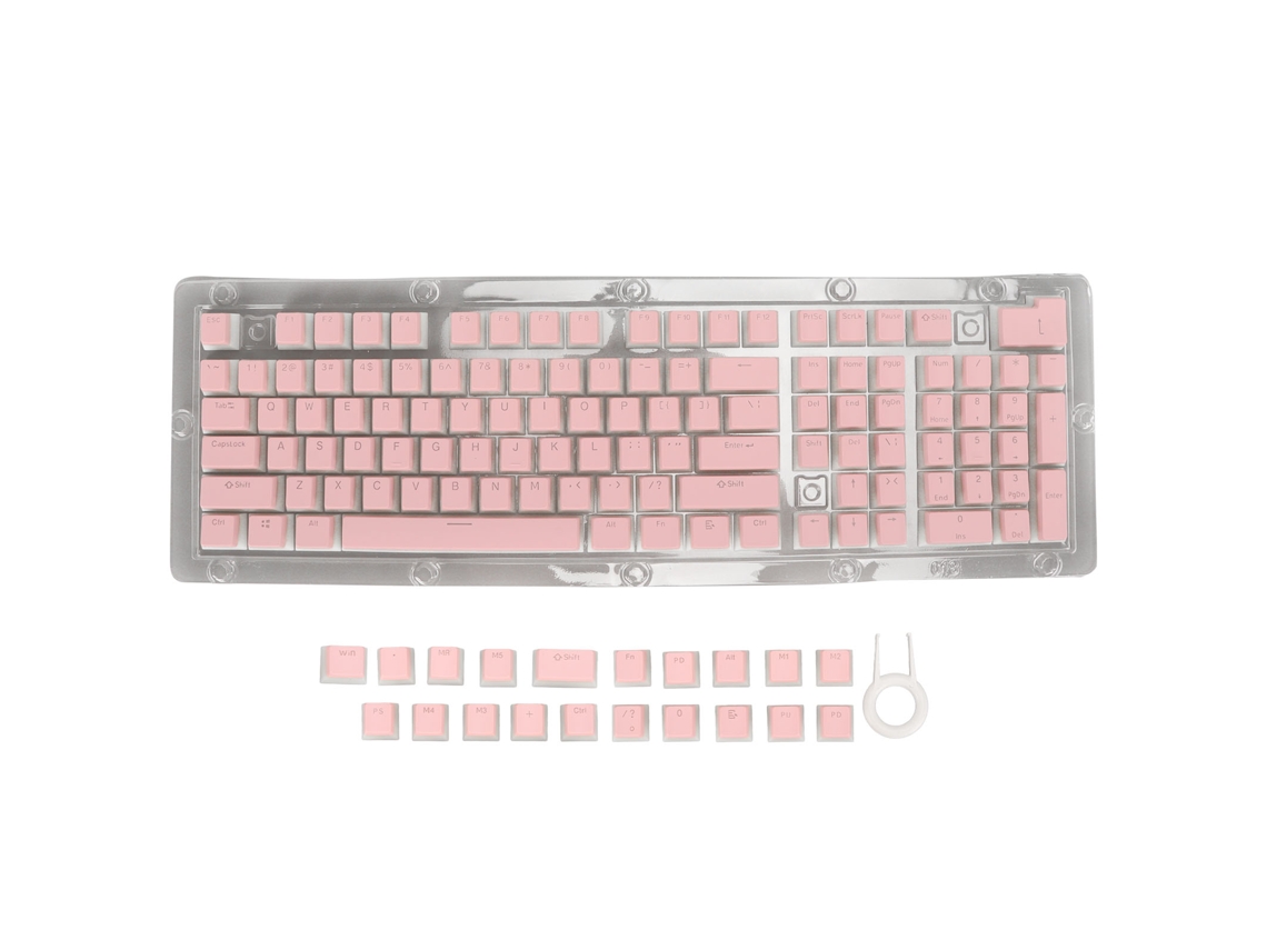 Teclas Pbt Pudding, 130 Teclas, Altura Oem, Translúcidas, Para Teclado Mecánico Diy, Color Rosa.