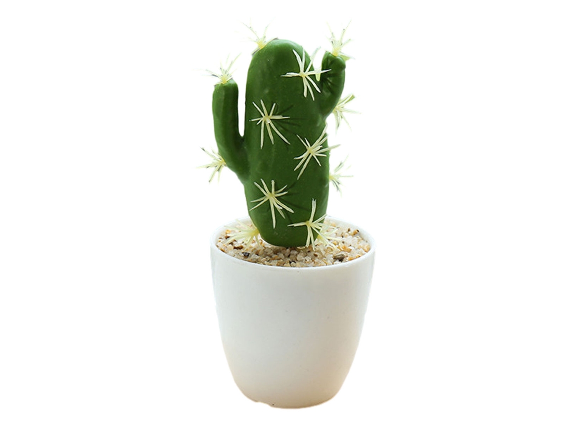 Pequeña planta tropical artificial simulación cactus bonsái simulación planta en maceta TRUYUETY