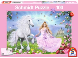Puzzle SCHMIDT SPIELE Prinzessin der Einhörner (100 Piezas)