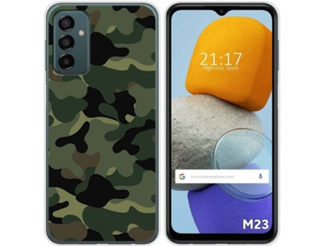 Carcasa para Samsung Galaxy M23 5G TUMUNDOSMARTPHONE Dibujos Camuflaje Multicolor