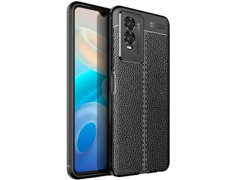 Carcasa Vivo Y76 5G Rugged Leather Negro