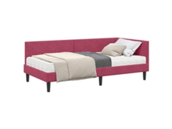 Maison Exclusive - Estructura De Cama Esquina Con Colchón 2 Pcs Verde Terciopelo