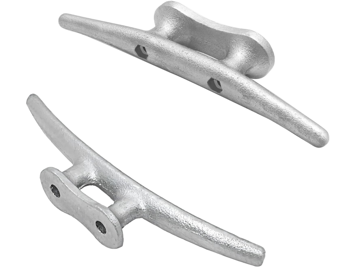 Cornamusa de amarre marina de aluminio de alta resistencia SFUSHOS (10,2 cm, 15,2 cm, 20,3 cm, 25,4 cm)