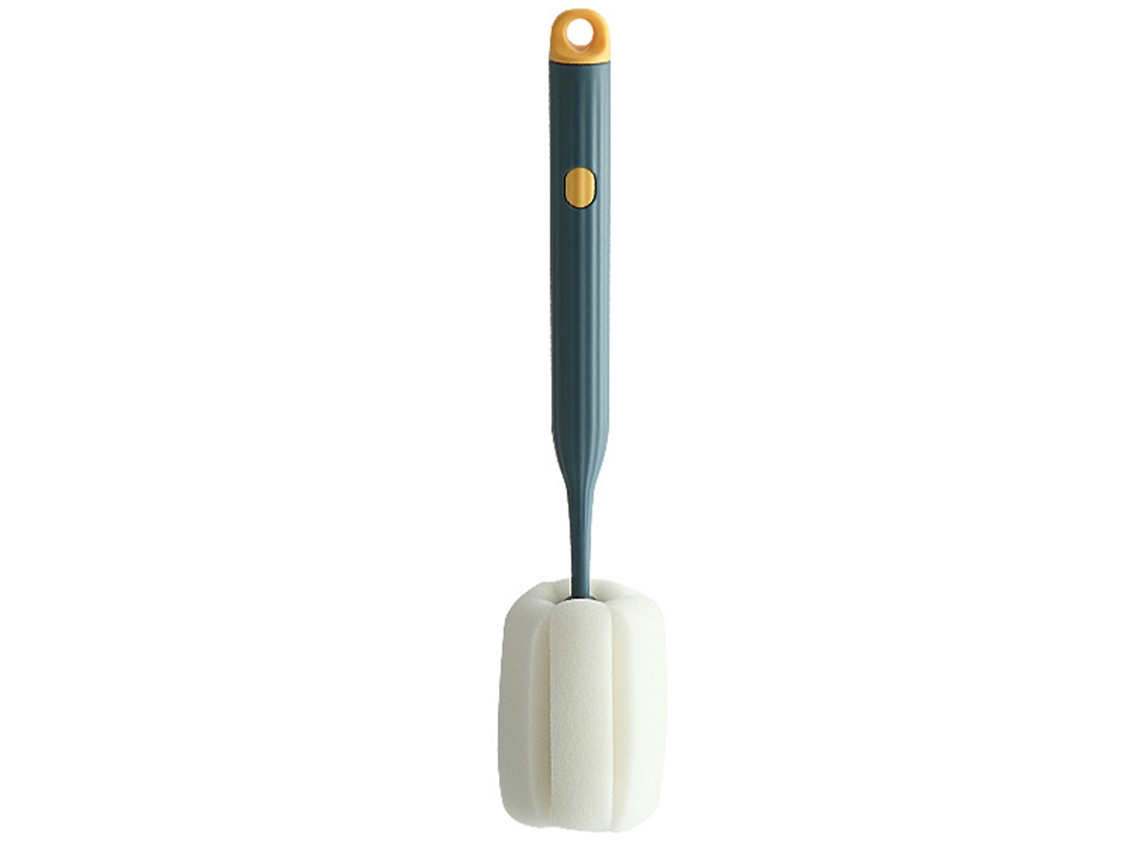 Cepillo De Esponja Para Lavar Platos, Con Mango Largo, Para Fregar Y Lavar Vasos, Color Azul Oscuro