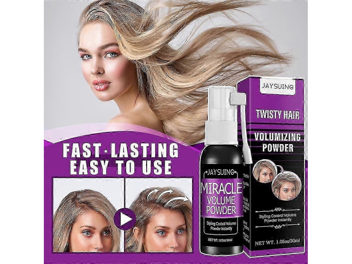 Jaysuing Hair Miracle Volume Powder Fluffing Spray Hair Quickly Fluffy Spray Fast Lasting Hair Styling Spray Powder 30ml |