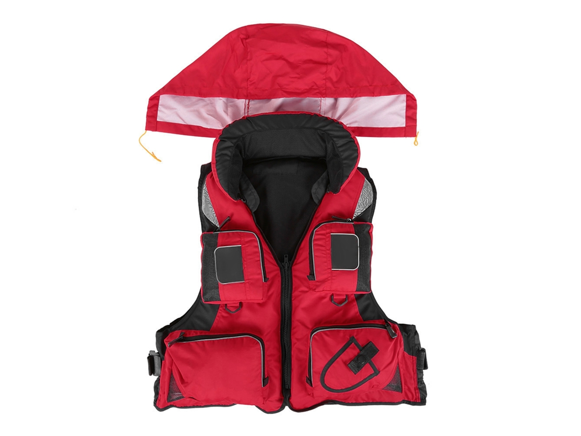 Chaleco Salvavidas De Poliéster Lixada Para Adultos, Ideal Para Pesca, Navegación Y Deportes Acuáticos, Con Alta Flotabilidad.
