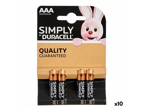 Pilas Alcalinas LR03 DURACELL (10 Unidades)