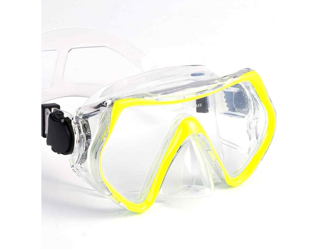 TRUYUETY Máscara De Snorkel Antiembaciamento E À Prova De Vazamentos, Óculos Flutuantes Com Visão Panorâmica Hd 180°, Com Máscara Nasal, Para Natação