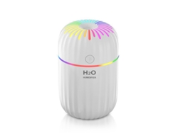 Humidificador VANJL Difusor De Aceite Aromático Fuegos Artificiales Pulverizador De Niebla 300 Ml-Blanco