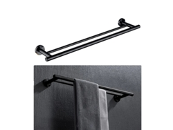 Juego de accesorios de baño, acero inoxidable, barra de toalla negra, 002yb OEM