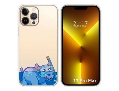Carcasa iPhone 13 Pro Max (6.7) TUMUNDOSMARTPHONE Dibujos Transparente Multicolor
