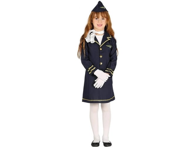 Disfraz de Niña DISFRAZZES Azafata De Vuelo (Talla: 7 a 9 años)