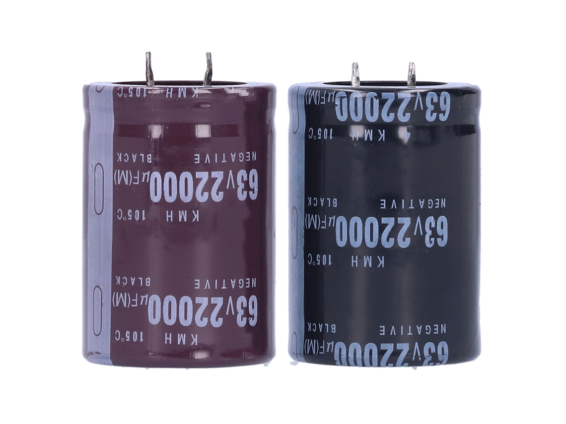 Veloriskku-condensador Electrolítico De Alumínio 22000μf 63v 105℃ 35x50mm Componentes De Armazenamento De Energia