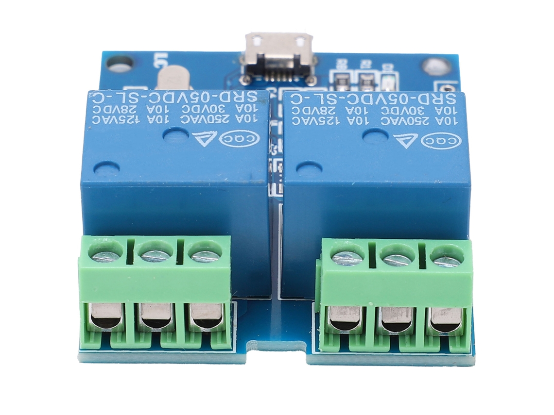 Módulo de relé USB 2026horizon de 2 canales con interruptor de control inteligente PCB para controlar encendido/apagado DC5V