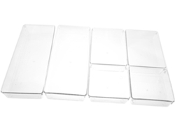 Juego De 6 Separadores De Cajones De Plástico Que Ahorran Espacio Para Cocina, Baño Y Oficina.