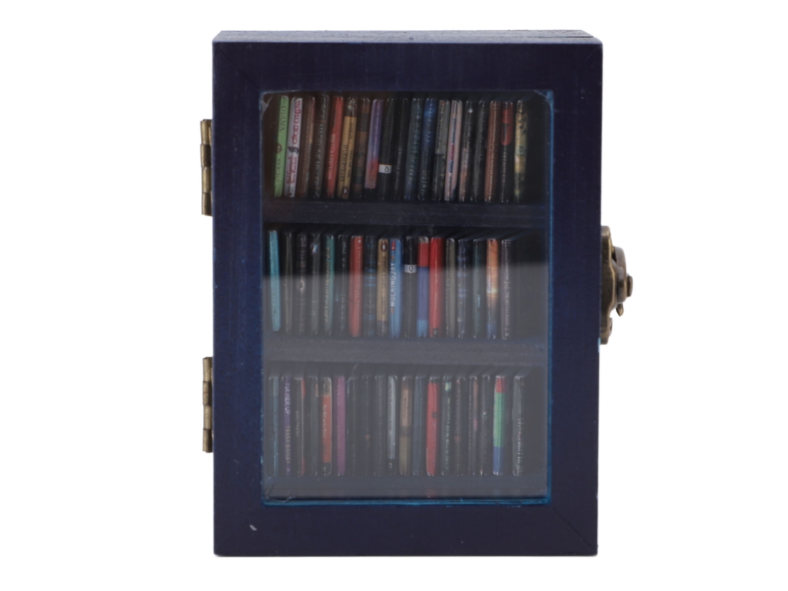 Estantería En Miniatura Para Aliviar La Ansiedad, Como Elemento Decorativo Antiestrés Y Para Usar En El Escritorio.
