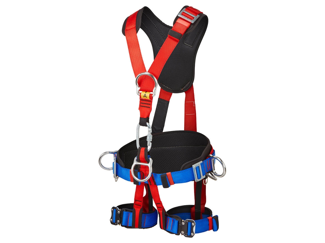 Arnés Portwest Comfort Plus De 4 Puntos - Comodidad Y Seguridad Rojo