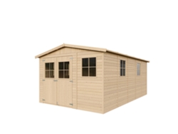 Caseta de Jardín de Madera TIMBELA M337 con Ventanas (14,94 M² - 226 x 516 x 324 cm)