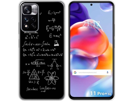 Carcasa para Xiaomi Redmi Note 11 Pro+ Plus 5G TUMUNDOSMARTPHONE Dibujos Formulas Multicolor