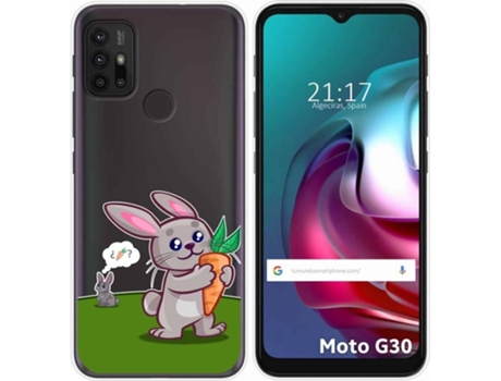 Carcasa Motorola Moto G10 / G30 TUMUNDOSMARTPHONE Conejo Multicolor