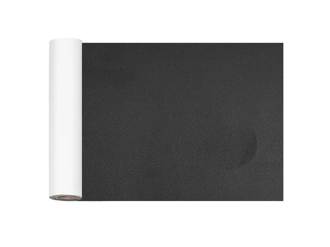 Rollo de tela de ante autoadhesiva de 30 x 140 cm, ideal para tapizar muebles y reparar sofás. Mdug (negro).