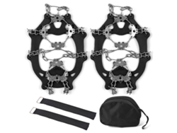 Cubrezapatos Antideslizantes De Acero Inoxidable Con 24 Dientes Para Nieve Y Escalada.