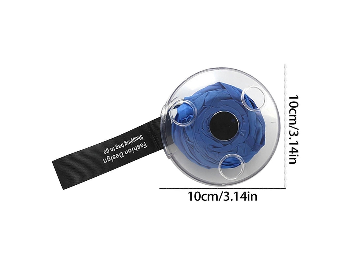Bolsa plegable circular pequeña, portátil y multifuncional para supermercados, con sistema telescópico para guardar y transportar las compras. Ideal para Gu