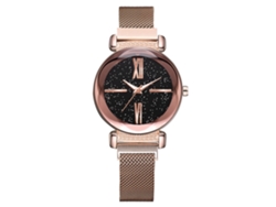 Reloj De Cuarzo Para Mujer Con Correa De Aleación Ajustable Y Cierre Magnético Para Uso Casual.