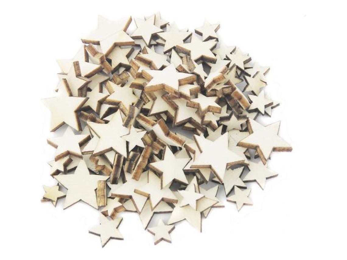 3 x 100 piezas Mini estrellas mixtas hechas a mano