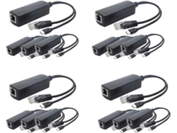 Paquete De 16 Divisores Poe De 5 V, Adaptadores De 48 V A 2,4 A, Conector Micro Usb, Para Cámaras Ip, Tabletas Y Más.