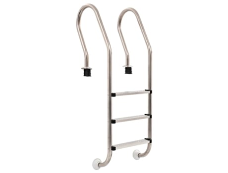 MAISON EXCLUSIVE Escalera de piscina 3 peldaños acero inoxidable 304 120 cm