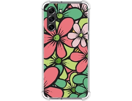 Carcasa Samsung Galaxy S21 FE 5G TUMUNDOSMARTPHONE Dibujos Antigolpes Flores 02 Multicolor