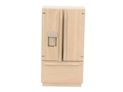 Mini Refrigerador De Madera Para Casa De Muñecas 1:12, Simulación De Muebles De Doble Puerta, Bricolaje.