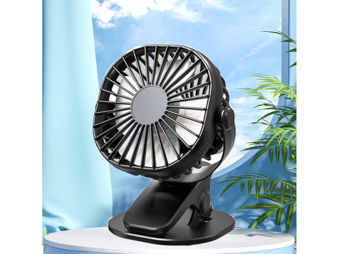 Mini Ventilador De Escritorio Con Clip, Ventilador Portátil Con Batería Recargable