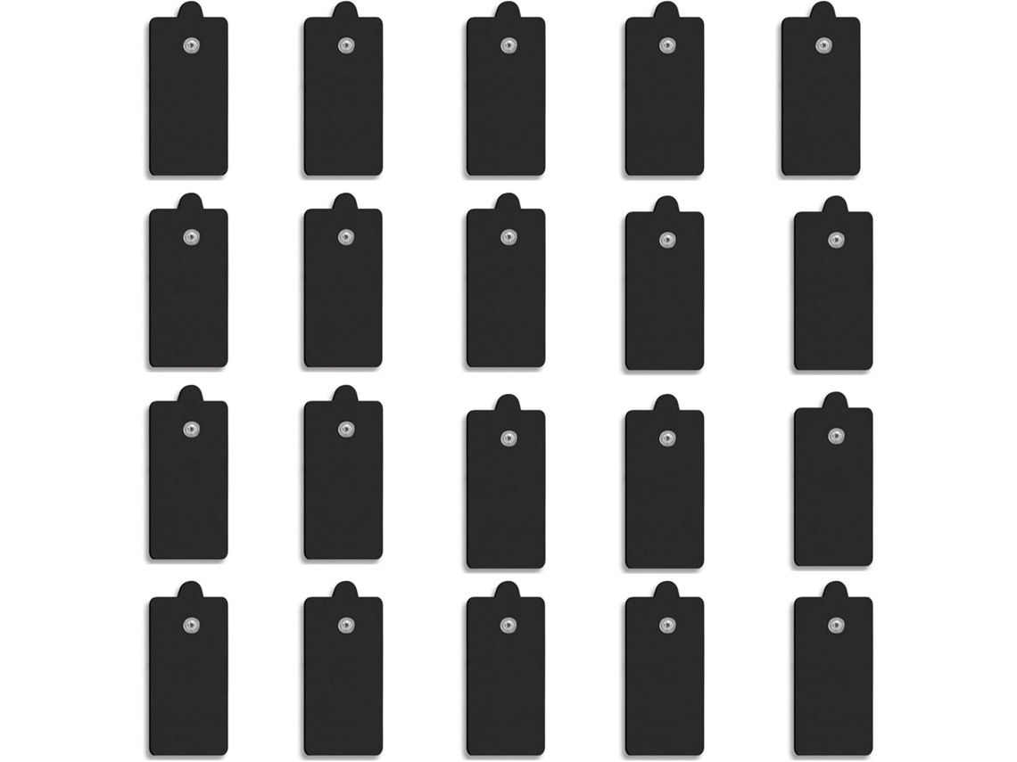 Electrodos Adhesivos Eifson 20ud 5x13cm Snap Para Tens (negro)