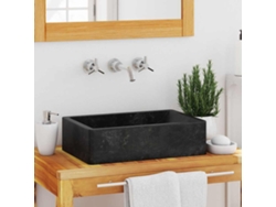 Lavabo 45x30x12 cm Mármol Negro Brillo DKD HOME DECOR