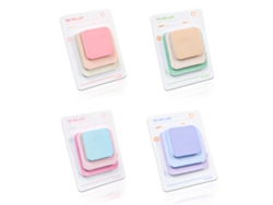 Juego de notas adhesivas con pestañas pastel, coloridas para estudio, oficina y hogar. Bonita papaya con notas autoadhesivas multifuncionales para tomar notas.