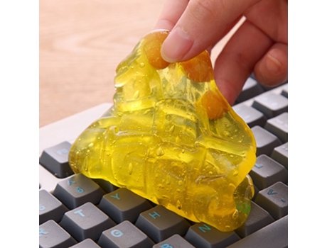 60ml limo lizun para pegamento limpiador de teclado, gel mágico super polvo limpio arcilla barro suministros juguetes para teclado portátil - azulA...