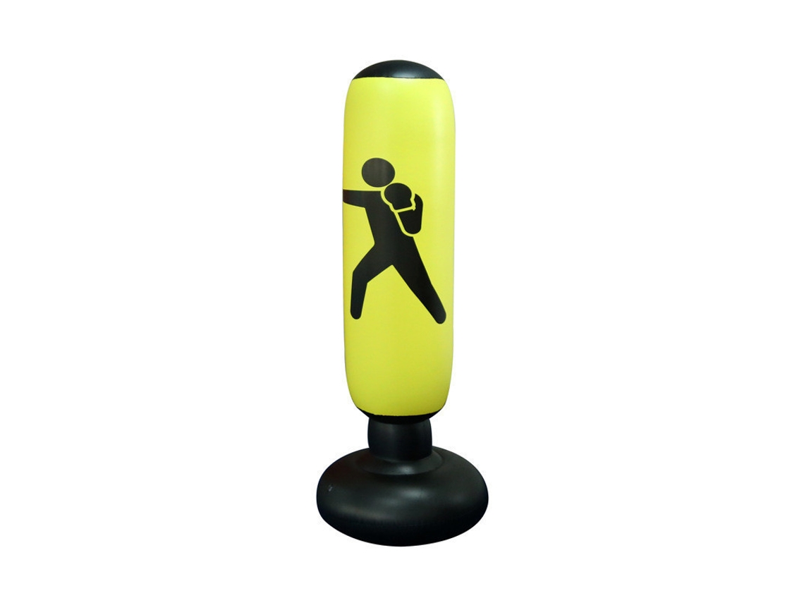 Saco de Boxeo Inflable Vertical de PVC para Entrenamiento CUICH (amarillo)