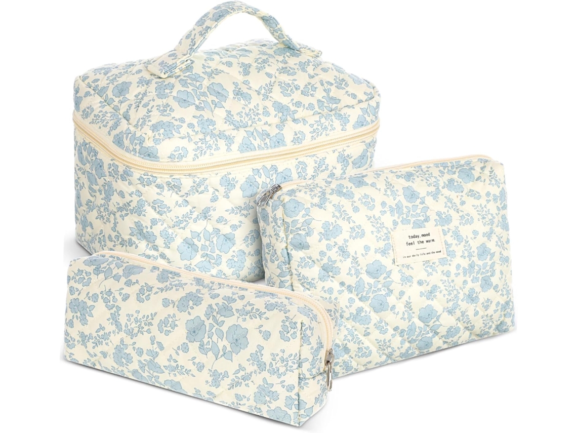Estuche de maquillaje Voyage con bolsillo con cremallera para mujer, neceser de aseo con...
