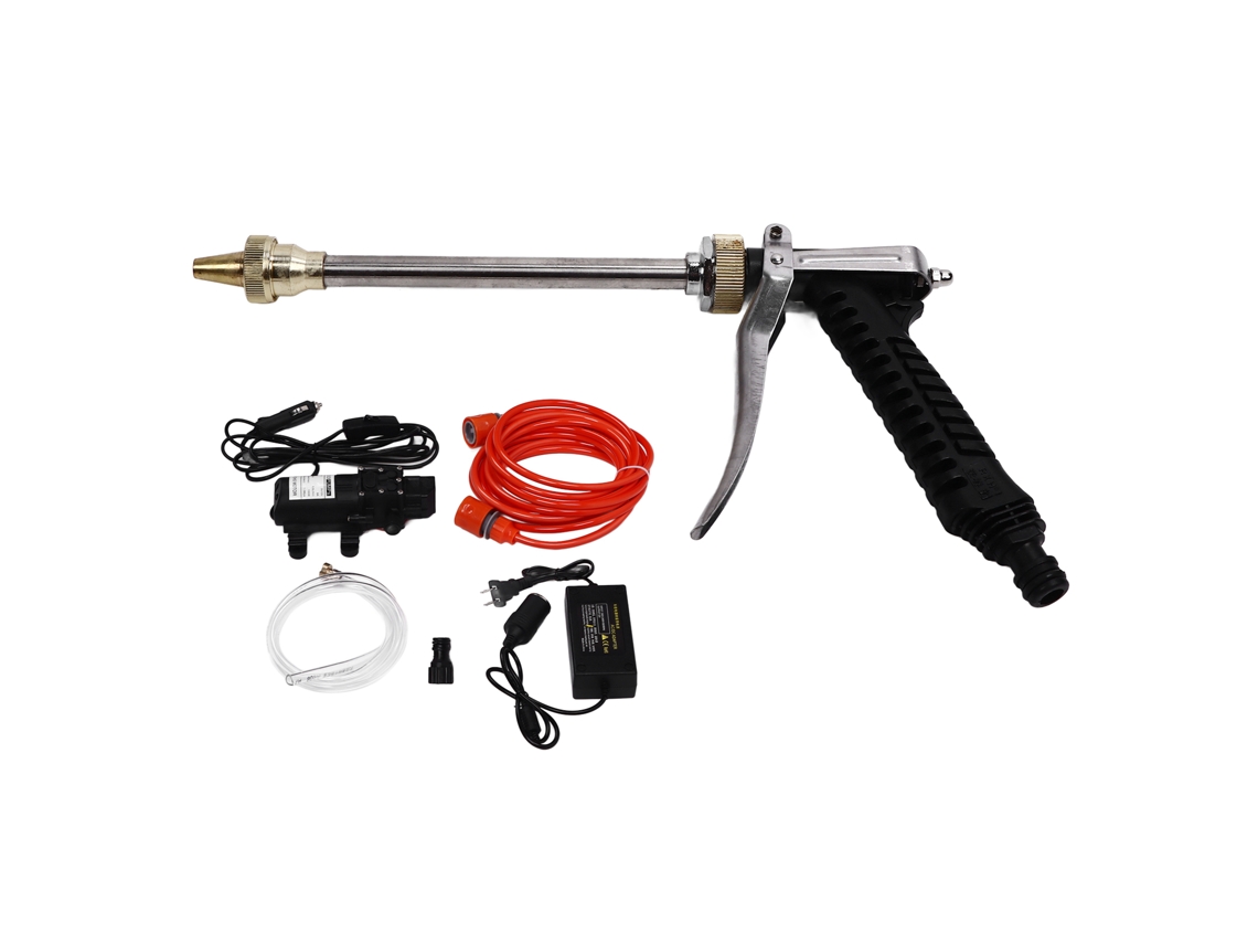 Bomba De Lavado De Coches De Alta Presión De 12 V Con Boquilla De Rosca Macho G1/2 Y Kit Completo.