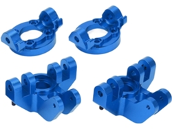 Soporte De Dirección Delantero De Aleación De Aluminio Y Base En C Para Camión Losi /8 Lmt - Azul