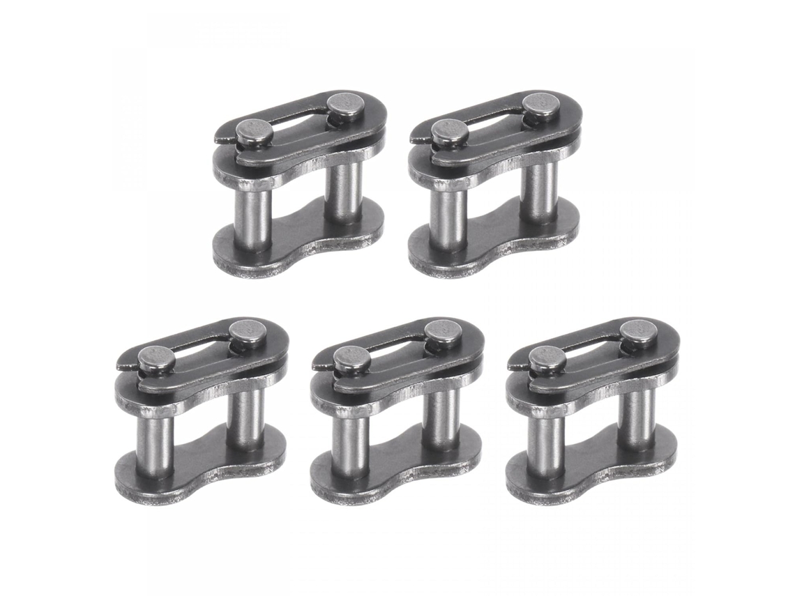 Piezas 5 25 Rodillo Eslabón Conexión Chainmaster Paso 1/4" Conector Extremo Cadena Estándar Acero