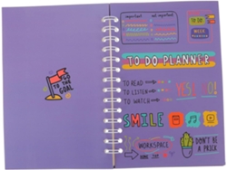 Agenda Ligera Sin Fecha, Diario Portátil Para Estudiantes