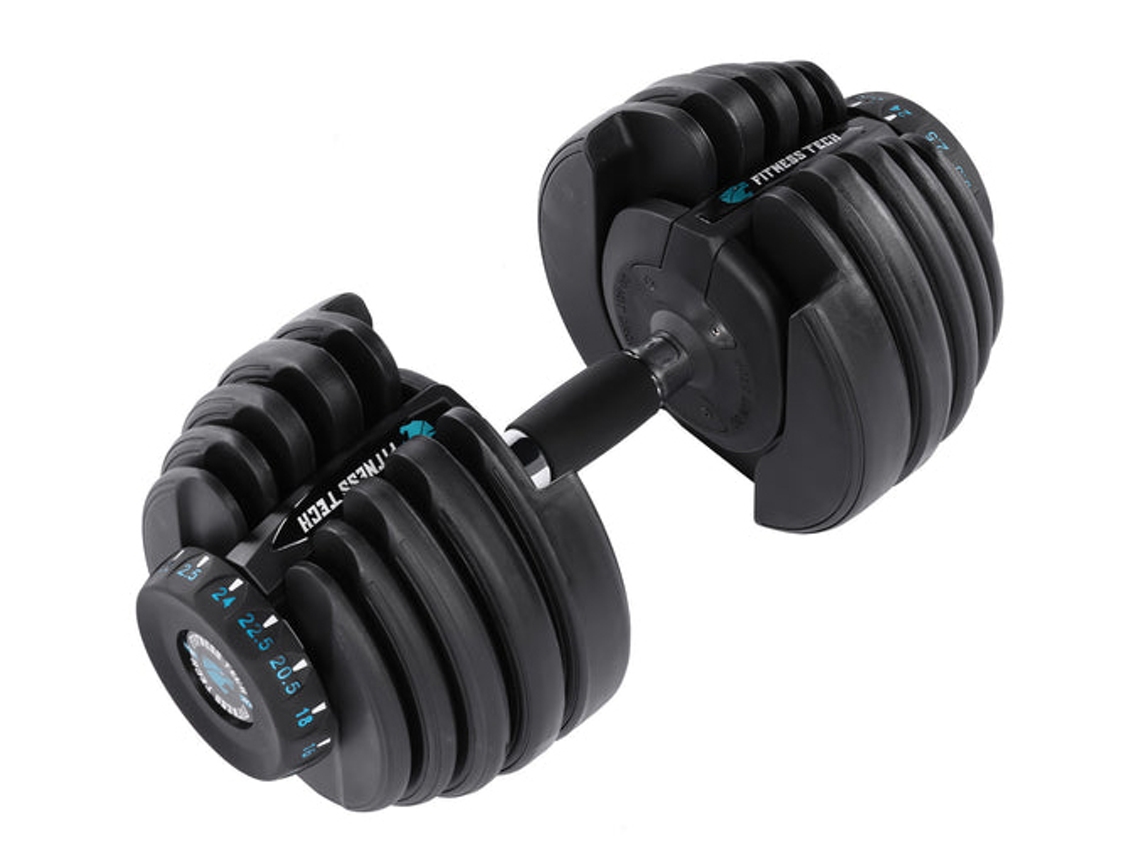 Mancuerna FITNESS TECH Ajustable (2,5 kg a 24 kg)