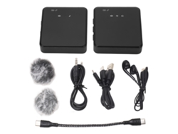 Junli-micrófono Lavalier Inalámbrico Para Teléfono Y Cámara