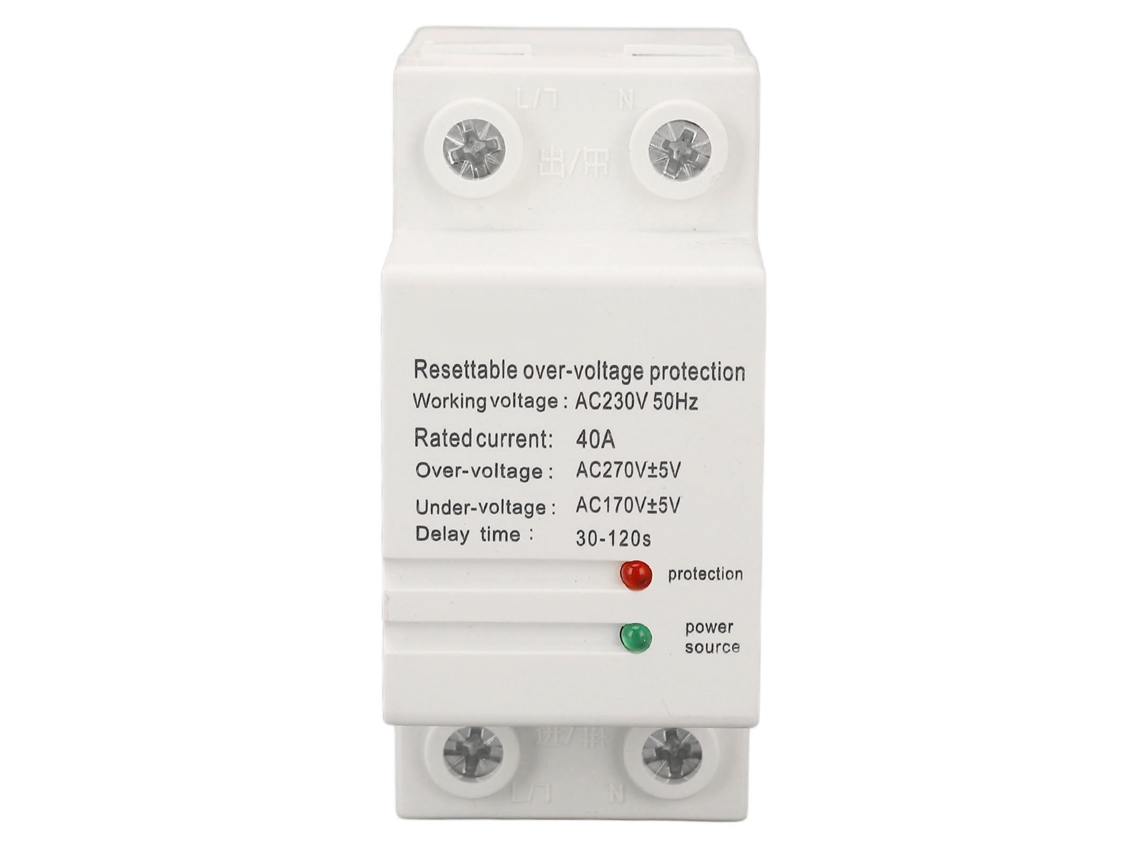 Protector Automático De Sobretensión/subtensión, Monofásico De 40 A, Con Luz Indicadora, Ac230v
