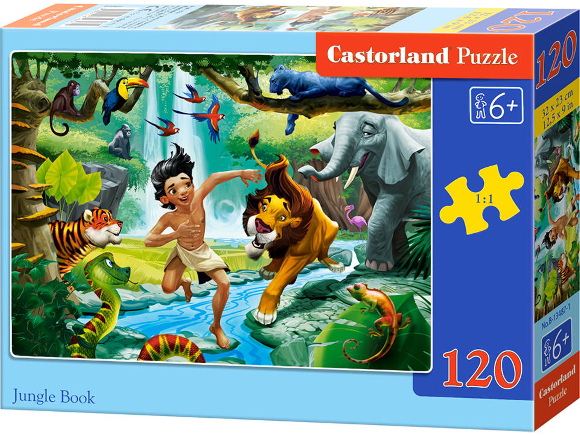 Puzzle CASTORLAND Jungle Book (120 Piezas)