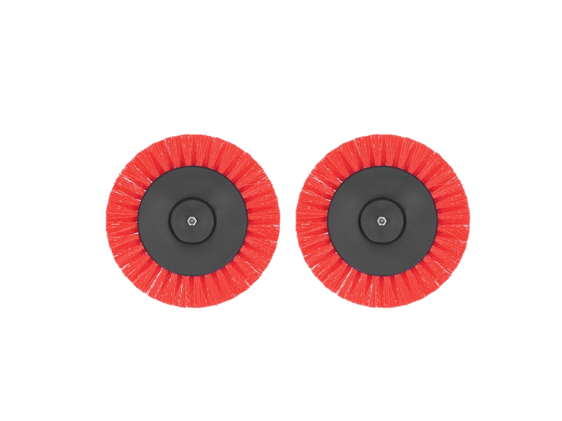 2 Pack Cabeza De Cepillo Eléctrico Para Taladro 3.5 Pulgadas, Adjunto Duradero Para Alfombras Y Decoración Rojo